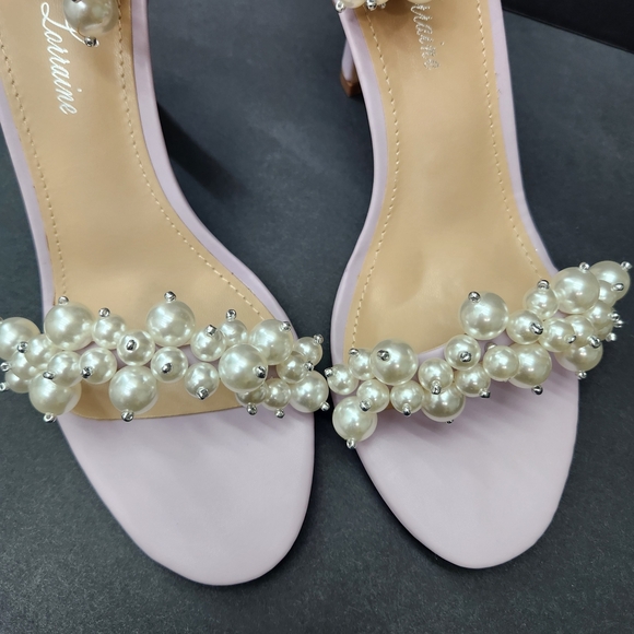 NEW Lauren Lorraine Violet Pearl Heels Size 8.5M - Picture 3 of 14